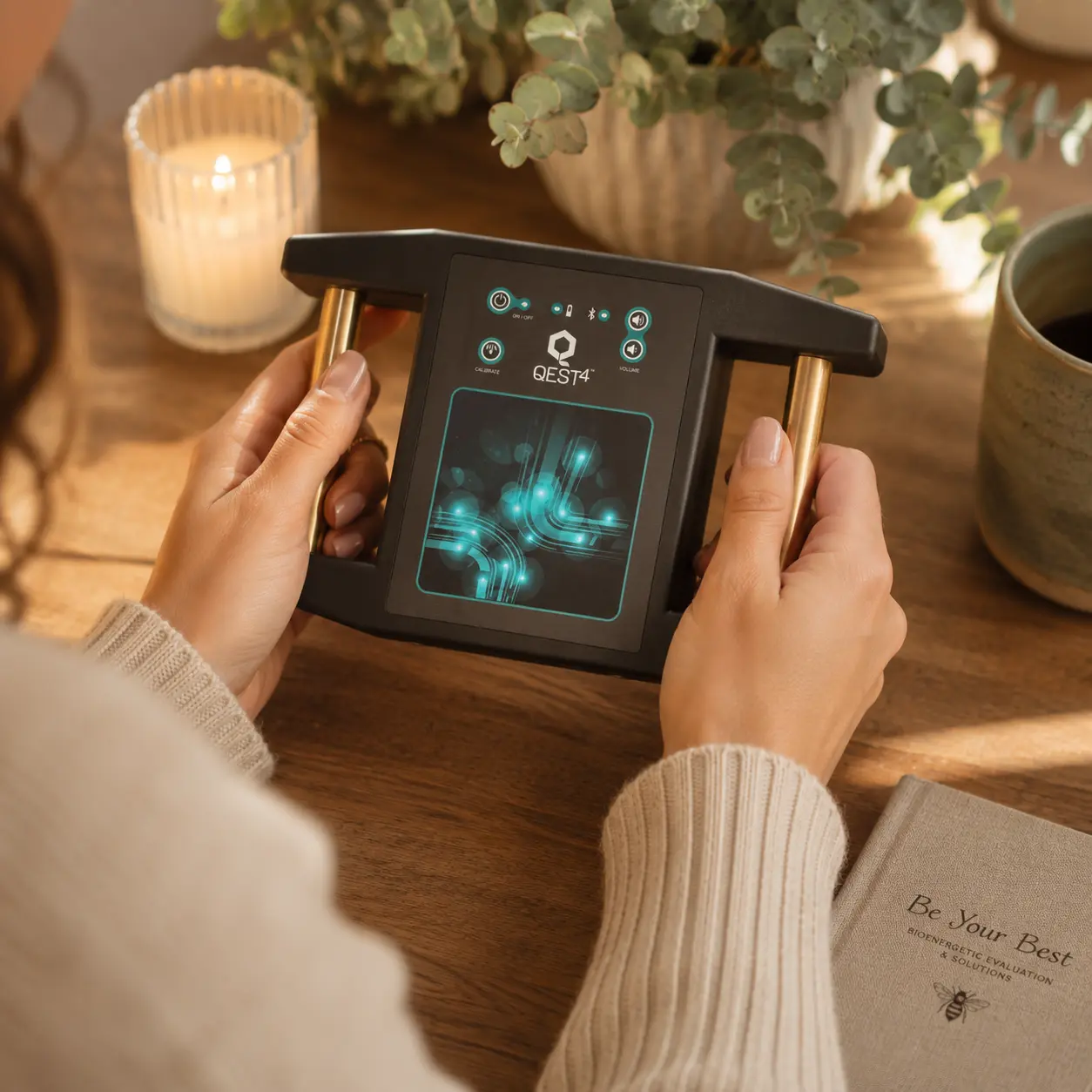 Qest4 bioenergetic assessment device